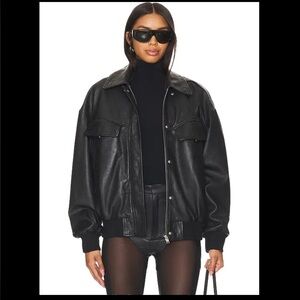 LAMARQUE Black Bomber Jacket